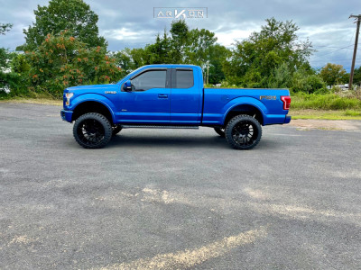 1 2015 F 150 Ford Rough Country Suspension Lift 6in Arkon Off Road Mandela Black