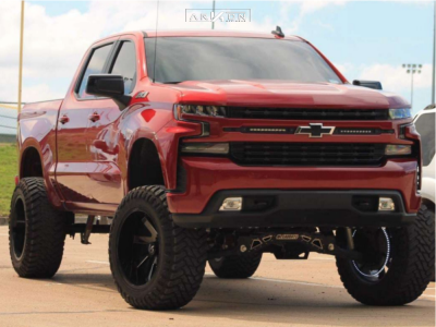 2019 Chevrolet Silverado 1500 - 22x12 -51mm - ARKON OFF-ROAD Lincoln - Suspension Lift 9" - 37" x 13.5"