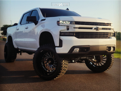 2021 Chevrolet Silverado 1500 - 24x14 -81mm - ARKON OFF-ROAD Caesar - Suspension Lift 9" - 37" x 13.5"