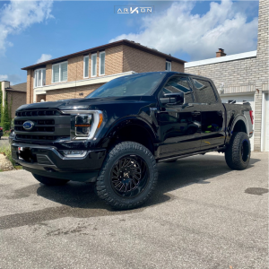 2021 Ford F-150 - 20x12 -51mm - ARKON OFF-ROAD Caesar - Suspension Lift 4" - 35" x 12.5"