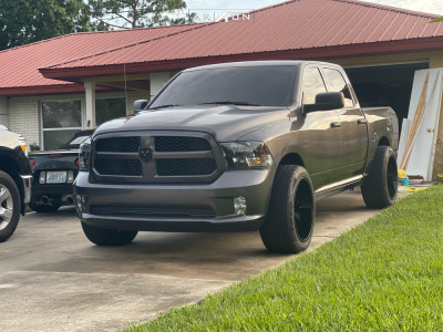 2019 Ram 1500 Classic - 22x12 -51mm - ARKON OFF-ROAD Lincoln - Level 2" Drop Rear - 33" x 12.5"