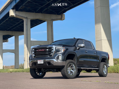 2019 GMC Sierra 1500 - 20x10 -25mm - ARKON OFF-ROAD Lincoln - Suspension Lift 8" - 35" x 12.5"