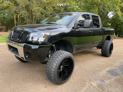 2006 Nissan Titan - 24x14 -81mm - ARKON OFF-ROAD DaVinci - Suspension Lift 7.5" - 35" x 13.5"