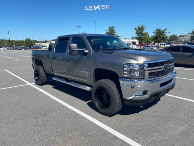 2013 Chevrolet Silverado 2500 HD - 20x12 -51mm - ARKON OFF-ROAD Mandela - Stock Suspension - 33" x 12.5"