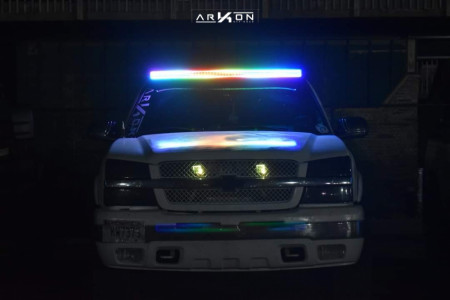 2003 Chevrolet Silverado 1500 - 20x10 -25mm - ARKON OFF-ROAD Lincoln - Suspension Lift 3" - 35" x 12.5"