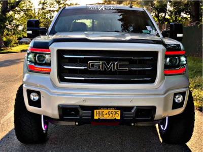 1 2015 Sierra 1500 Gmc Zone Suspension Lift 6in Arkon Off Road Lincoln Black Milled