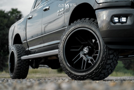 1 2017 1500 Ram Rough Country Suspension Lift 6in Arkon Off Road Davinci Gloss Black