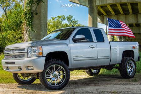 2013 Chevrolet Silverado 1500 - 22x10 -25mm - ARKON OFF-ROAD DaVinci - Suspension Lift 6" - 35" x 12.5"