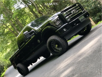 2014 Ford F-250 Super Duty - 22x14 -81mm - ARKON OFF-ROAD Alexander - Leveling Kit - 33" x 12.5"