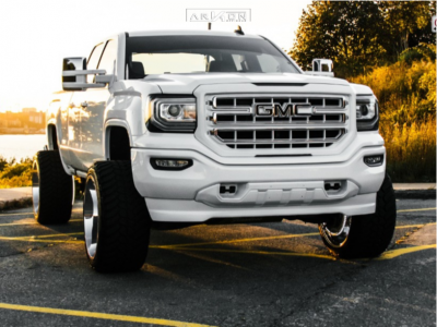 2017 GMC Sierra 1500 - 24x14 -81mm - ARKON OFF-ROAD Lincoln - Suspension Lift 7.5" - 35" x 13.5"