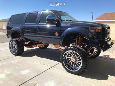 2002 Ford Excursion - 26x14 -81mm - ARKON OFF-ROAD Caesar - Lifted >12" - 38" x 15.5"