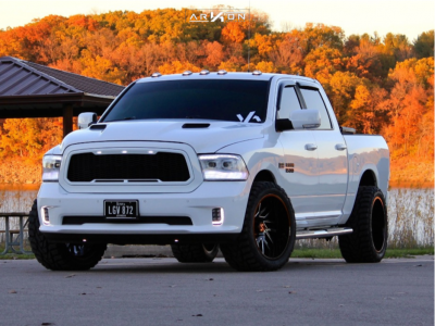 2015 Ram 1500 - 22x12 -51mm - ARKON OFF-ROAD Mandela - Stock Suspension - 33" x 13.5"