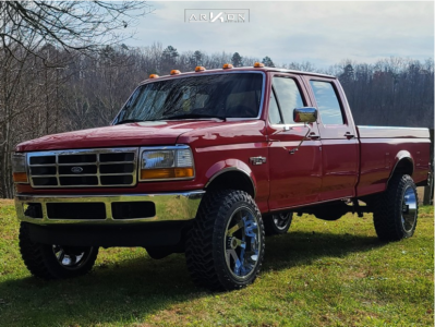 1995 Ford F-350 - 22x12 -51mm - ARKON OFF-ROAD Lincoln - Stock Suspension - 35" x 12.5"