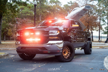 1 2018 Silverado 1500 Chevrolet Motofab Leveling Kit Arkon Off Road Alexander Black Milled