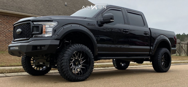 2020 Ford F-150 - 22x12 -44mm - ARKON OFF-ROAD Mandela - Suspension Lift 6" - 35" x 12.5"