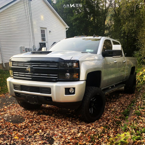 2018 Chevrolet Silverado 2500 HD - 20x12 -44mm - ARKON OFF-ROAD Mandela - Suspension Lift 6" - 30" x 12.5"