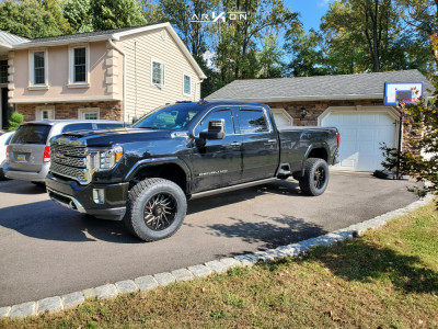2021 GMC Sierra 3500 HD - 20x12 -24mm - ARKON OFF-ROAD Mandela - Suspension Lift 3.5" - 35" x 12.5"