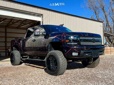 2010 Chevrolet Silverado 1500 - 22x14 -81mm - ARKON OFF-ROAD Alexander - Suspension Lift 7.5" - 35" x 12.5"