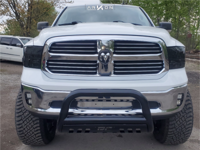1 2015 1500 Ram Rough Country Suspension Lift 7in Body 3in Arkon Off Road Lincoln Black Milled