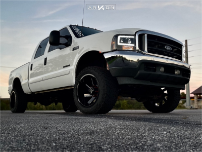 2002 Ford F-250 Super Duty - 20x12 -51mm - ARKON OFF-ROAD Lincoln - Leveling Kit - 33" x 12.5"