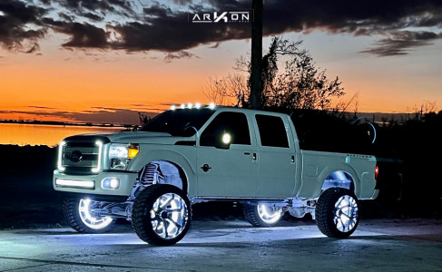 1 2015 F 250 Super Duty Ford Bds Suspension Lift 8in Arkon Off Road Lincoln Chrome