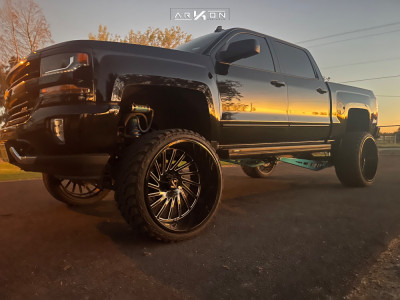 1 2018 Silverado 1500 Chevrolet Superlift Suspension Lift 8in Arkon Off Road Caesar Black Milled