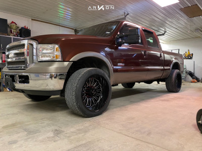 2007 Ford F-250 Super Duty - 22x12 -44mm - ARKON OFF-ROAD Alexander - Stock Suspension - 285/40R22