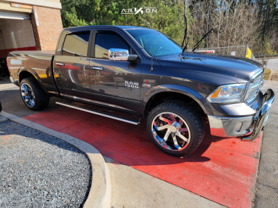 2018 Ram 1500 - 22x12 -51mm - ARKON OFF-ROAD Lincoln - Stock Suspension - 33" x 12.5"