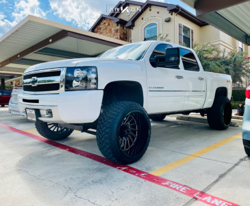 1 2012 Silverado 1500 Chevrolet Rough Country Suspension Lift 85in Arkon Off Road Caesar Black Milled