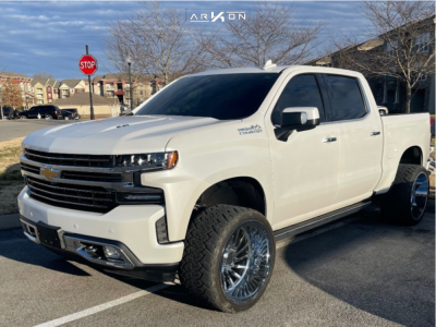 2019 Chevrolet Silverado 1500 - 24x14 -81mm - ARKON OFF-ROAD Caesar - Suspension Lift 4" - 33" x 14.5"