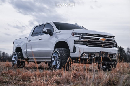2019 Chevrolet Silverado 1500 - 24x14 -81mm - ARKON OFF-ROAD Caesar - Suspension Lift 4" - 33" x 14.5"