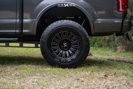 1 2017 F 150 Ford Rough Country Suspension Lift 6in Arkon Off Road Alexander Machined Black