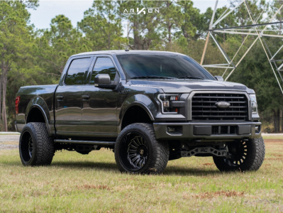 1 2017 F 150 Ford Rough Country Suspension Lift 6in Arkon Off Road Alexander Machined Black
