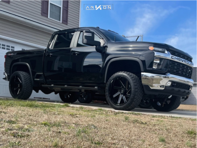 2020 Chevrolet Silverado 2500 HD - 24x12 -51mm - ARKON OFF-ROAD Lincoln - Leveling Kit - 35" x 12.5"