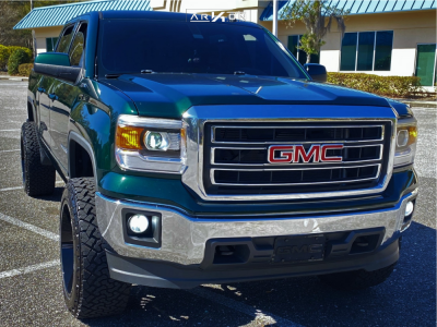 2014 GMC Sierra 1500 - 22x12 -55mm - ARKON OFF-ROAD Caesar - Suspension Lift 3.5" - 35" x 12.5"