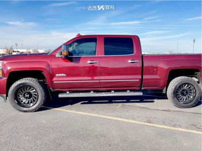 1 2016 Silverado 2500 Hd Chevrolet Rancho Level 2in Drop Rear Arkon Off Road Caesar Machined Black