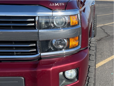1 2016 Silverado 2500 Hd Chevrolet Rancho Level 2in Drop Rear Arkon Off Road Caesar Machined Black