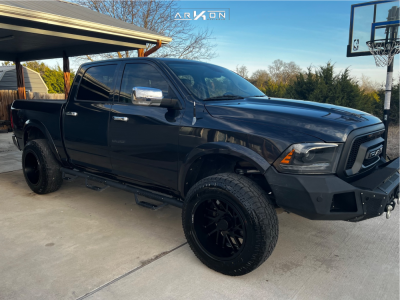 2013 Ram 1500 - 20x12 -51mm - ARKON OFF-ROAD Mandela - Suspension Lift 4" - 35" x 12.5"