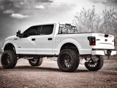 1 2016 F 150 Ford Rough Country Suspension Lift 8in Arkon Off Road Mandela Black