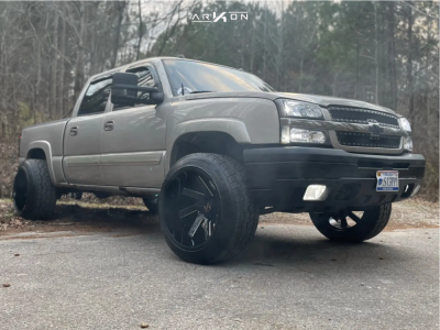 2004 Chevrolet Silverado 1500 - 22x14 -81mm - ARKON OFF-ROAD Lincoln - Leveling Kit - 305/40R22