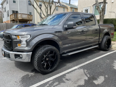 2015 Ford F-150 - 22x12 -51mm - ARKON OFF-ROAD Lincoln - Leveling Kit - 33" x 12.5"