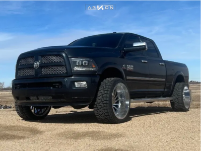 2015 Ram 3500 - 24x14 -81mm - ARKON OFF-ROAD Caesar - Stock Suspension - 33" x 12.5"