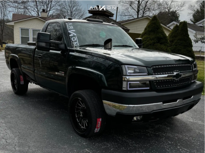 2004 Chevrolet Silverado 2500 HD - 20x10 -25mm - ARKON OFF-ROAD Caesar - Level 2" Drop Rear - 255/45R20