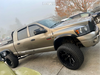 1 2008 Ram 2500 Dodge Tuff Country Suspension Lift 6in Arkon Off Road Lincoln Black Milled