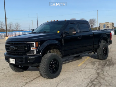 2021 Ford F-250 Super Duty - 20x10 -25mm - ARKON OFF-ROAD Lincoln - Suspension Lift 4" - 37" x 12.5"