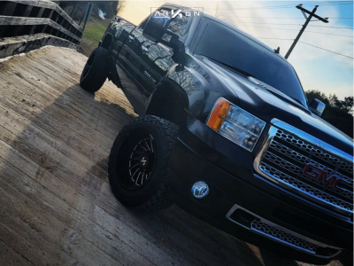 2013 GMC Sierra 2500 HD - 20x12 -51mm - ARKON OFF-ROAD Caesar - Leveling Kit - 33" x 12.5"