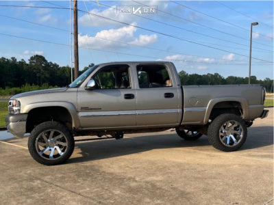 2001 GMC Sierra 2500 HD - 22x12 -51mm - ARKON OFF-ROAD Lincoln - Suspension Lift 6" - 35" x 12.5"