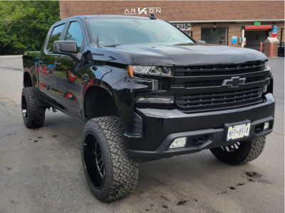2019 Chevrolet Silverado 1500 - 22x12 -51mm - ARKON OFF-ROAD Caesar - Suspension Lift 8" - 35" x 12.5"