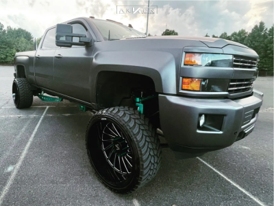 2016 Chevrolet Silverado 2500 HD - 26x14 -81mm - ARKON OFF-ROAD Caesar - Suspension Lift 7" - 35" x 13.5"