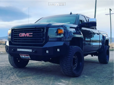 2015 GMC Sierra 2500 HD - 20x10 -25mm - ARKON OFF-ROAD Crown Series Triumph - Leveling Kit - 33" x 12.5"